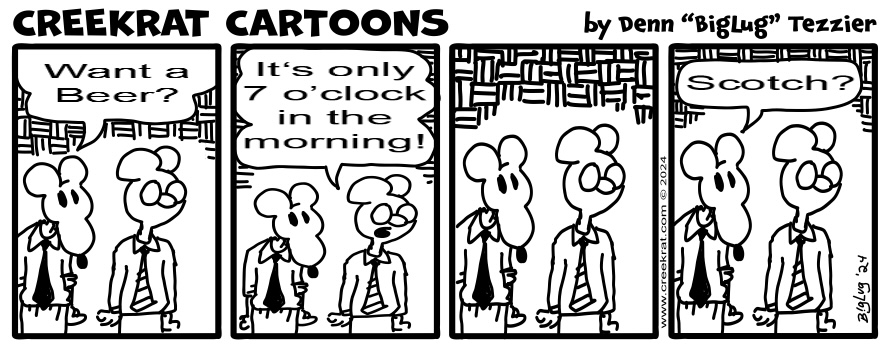 Creek Rat comic strip dated 2024-02-04