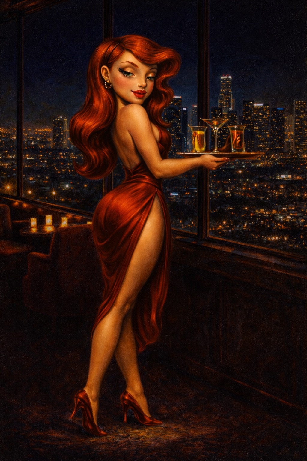 Creek Rat pinup girl classic art G